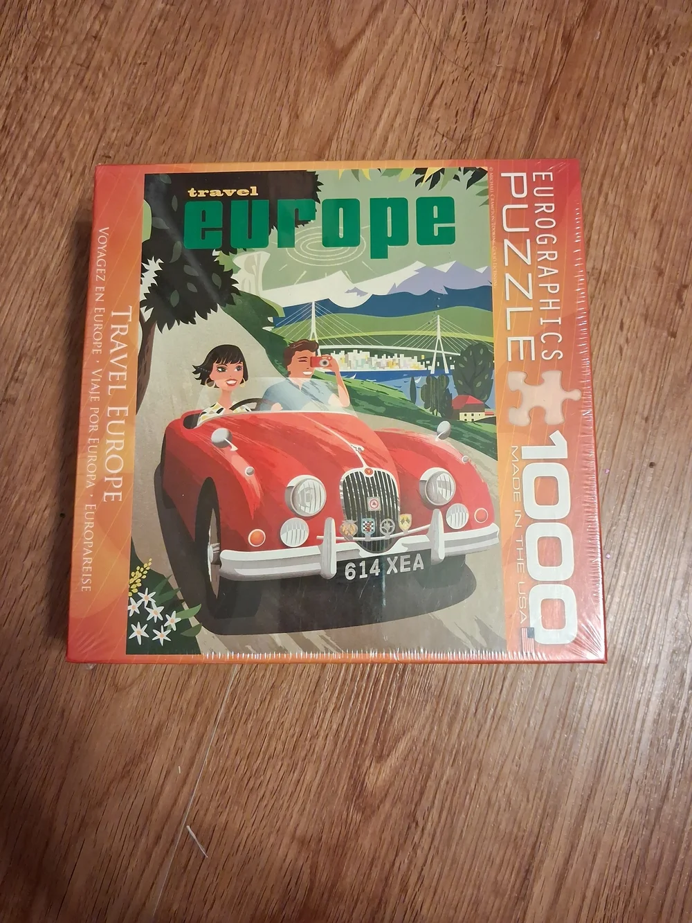 Eurographics Travel Europe Vintage Poster Jigsaw Puzzle 1000 Pc NEW SEALED